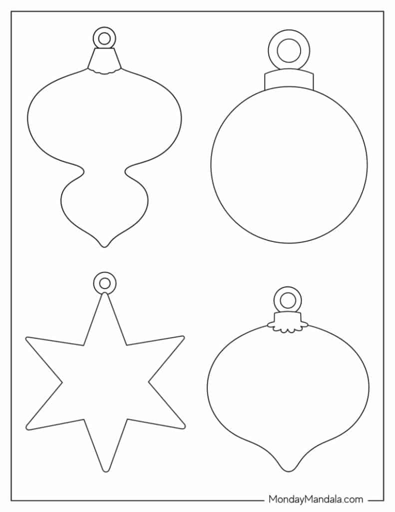 200 printable christmas ornaments (free templates)